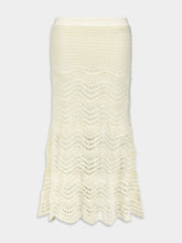 Zimmermann Devi Textured Knit Midi Skirt