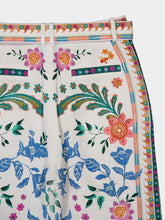 Zimmermann Ginger Floral-Print Linen Flared Trousers