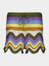 Zimmermann Striped Crochet Shorts