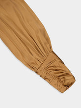 Zimmermann Wrap-Style Brown Silk Blouse