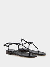 Emme Parsons Black Calfskin Cecilia Sandals