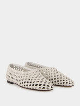 Emme Parsons Optic White Woven Nappa Ballerina