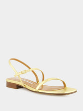 Emme Parsons Washed Gold Hope Nappa Sandals