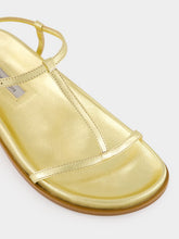 Emme Parsons Washed Gold Nappa Aya Sandals
