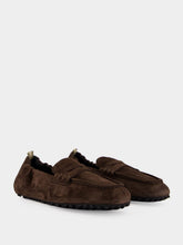 Officine Creative Brown Travis 001 Suede Loafers