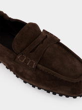 Officine Creative Brown Travis 001 Suede Loafers