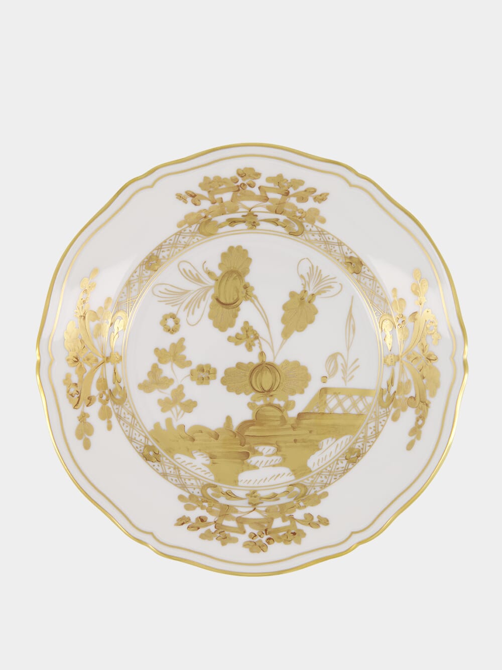 White Oriente Italiano Aurum Dessert Plate