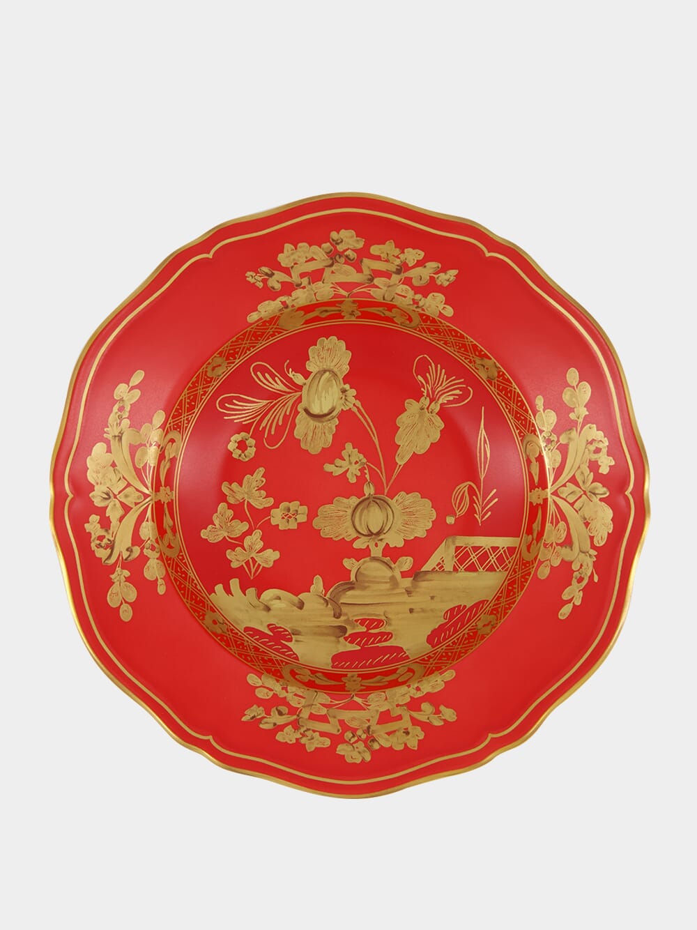 Red Oriente Italiano Rubrum Soup Plate