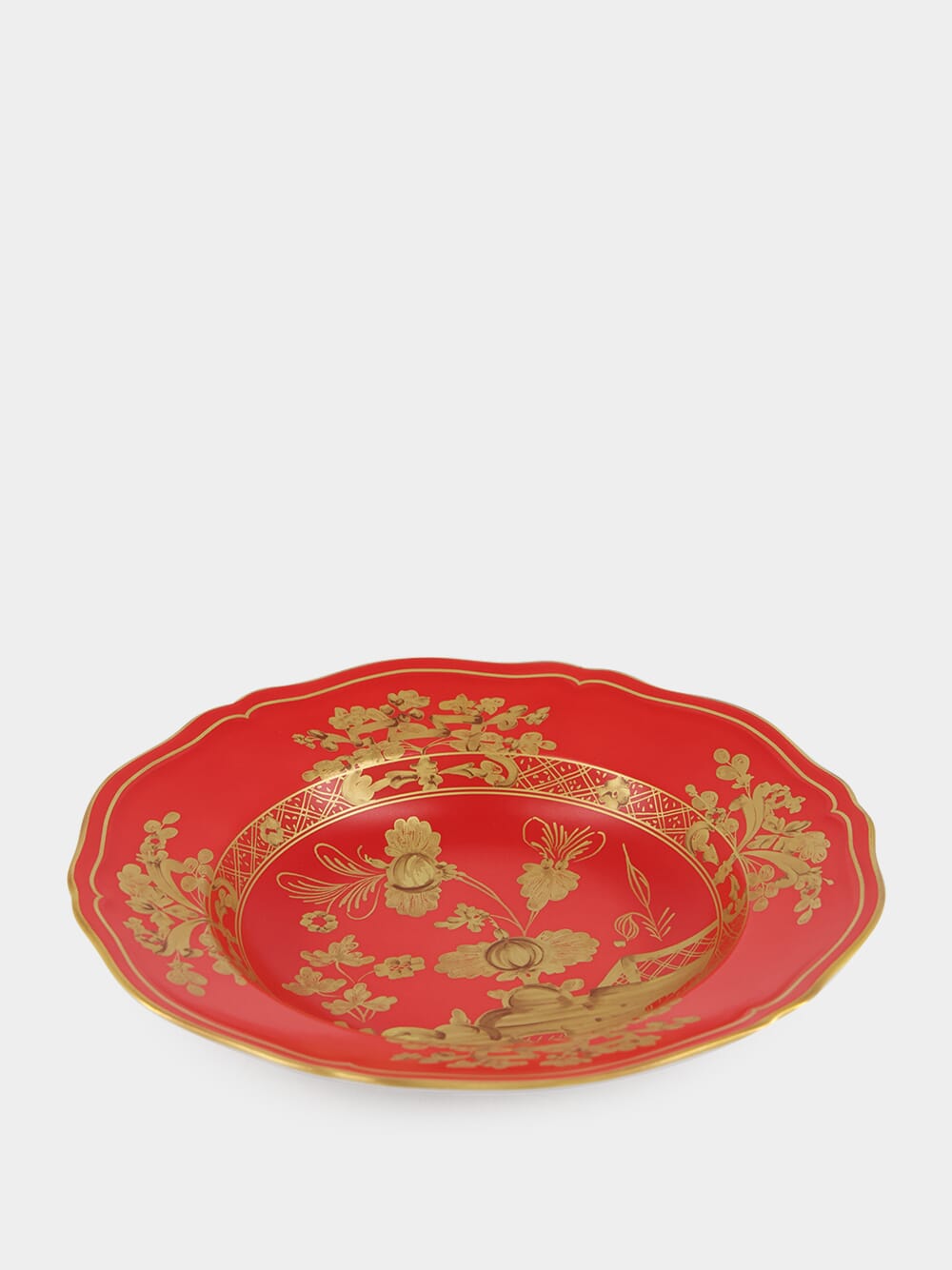 Red Oriente Italiano Rubrum Soup Plate