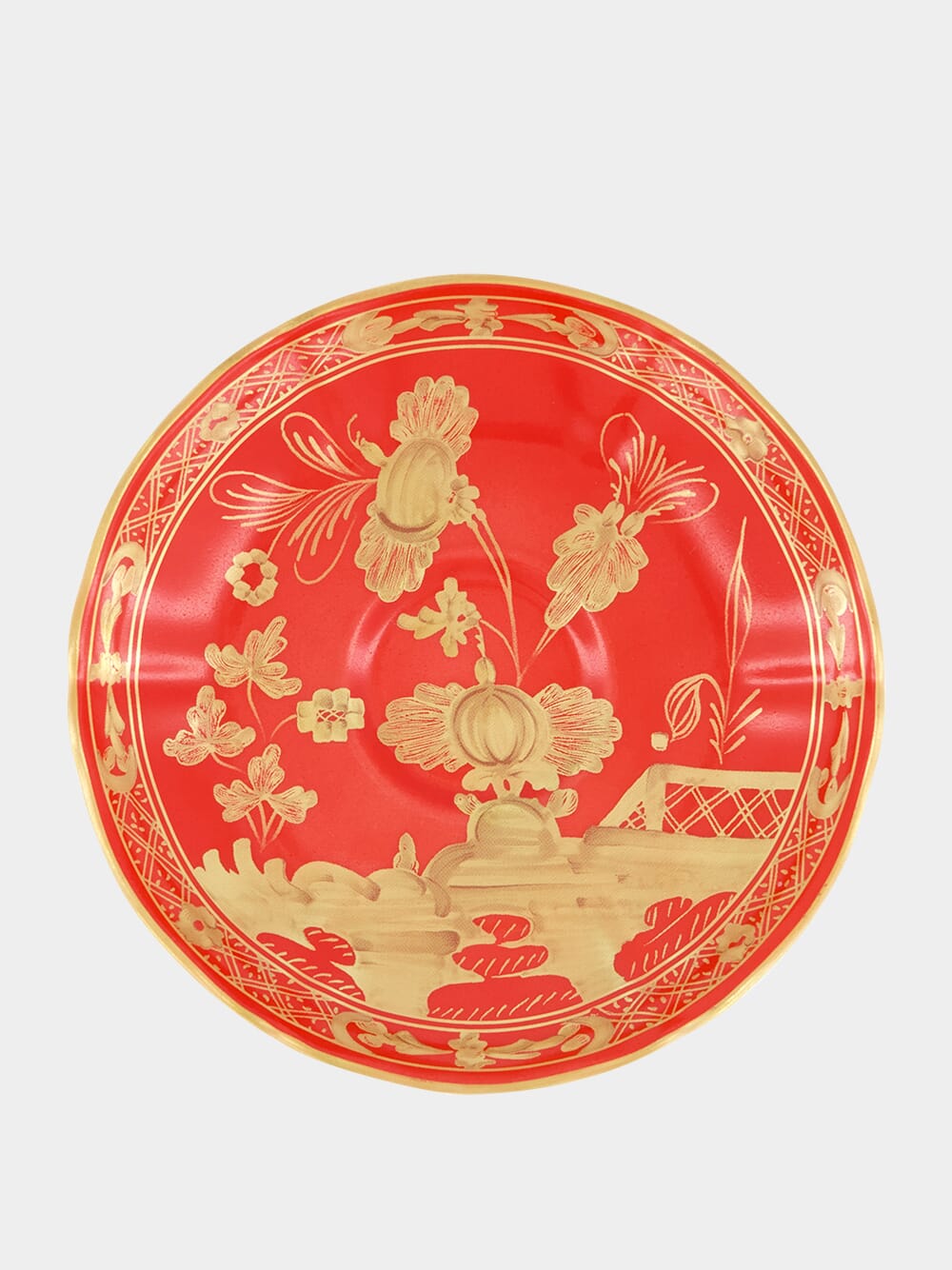 Red Oriente Italiano Rubrum Coffee Saucer