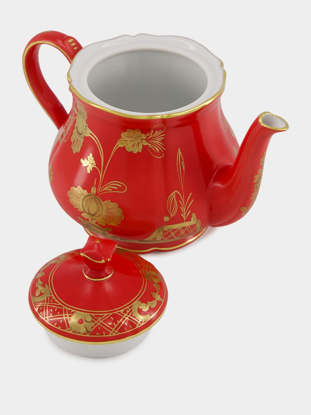 Red Oriente Italiano Rubrum Teapot with Cover