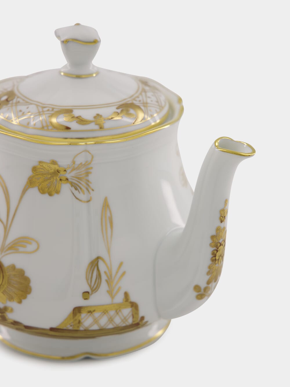 White Oriente Italiano Aurum Teapot with Cover