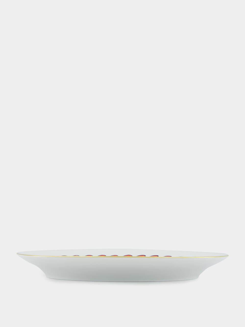 Il Viaggio Di Nettuno Dolphin White Large Oval Platter