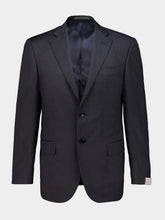 Corneliani Grey Lined Wool Suit