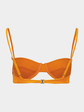 Haight Mandarin Orange Adjustable Vintage Bikini Top