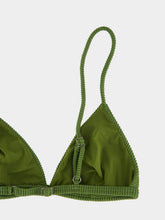 Haight Olive Green Ribbed Lari Bikini Top