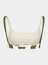 Haight Olive Stripes Thidu Bikini Top
