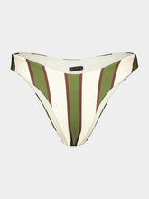 Haight Olive Stripes Basic Thin Bikini Bottom