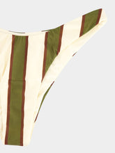 Haight Olive Stripes Basic Thin Bikini Bottom