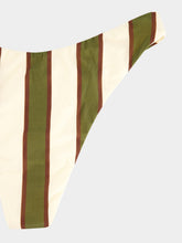 Haight Olive Stripes Basic Thin Bikini Bottom