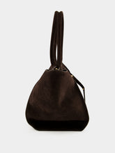 Benedetta Bruzziches Liquorice Brown Mame Weekend Nubuck Tote Bag