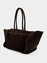 Benedetta Bruzziches Liquorice Brown Mame Weekend Nubuck Tote Bag