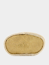 Benedetta Bruzziches Gold Cher Rhinestone Mesh Clutch Bag