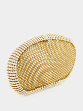 Benedetta Bruzziches Gold Cher Rhinestone Mesh Clutch Bag