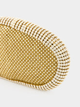 Benedetta Bruzziches Gold Cher Rhinestone Mesh Clutch Bag