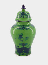 Ginori 1735 Oriente Italiano Malachite Potiche Vase