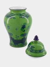 Ginori 1735 Oriente Italiano Malachite Potiche Vase