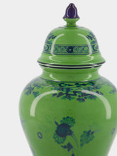 Ginori 1735 Oriente Italiano Malachite Potiche Vase