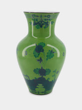 Ginori 1735 Oriente Italiano Large Malachite Ming Vase