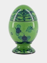 Ginori 1735 Oriente Italiano Malachite Egg Cup with Cover