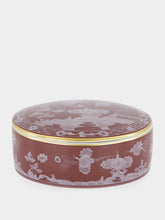 Ginori 1735 Castagna Oriente Italiano Porcelain Trinket Box