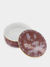 Ginori 1735 Castagna Oriente Italiano Porcelain Trinket Box