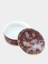 Ginori 1735 Castagna Oriente Italiano Porcelain Trinket Box