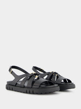 Ferragamo Gancini Ornament Flat Sandal