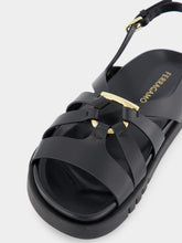 Ferragamo Gancini Ornament Flat Sandal