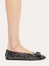 Ferragamo Vara Bow Crystal-Embellished Ballet Flat