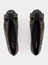 Ferragamo Vara Bow Crystal-Embellished Ballet Flat