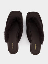 Ferragamo Testa di Moro Fur Thong Sandals