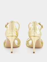 Ferragamo Gold Lux Leather Sandals