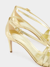 Ferragamo Gold Lux Leather Sandals