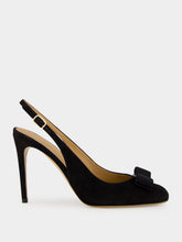 Ferragamo Black Vara Bow Slingback Pumps