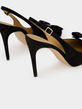 Ferragamo Black Vara Bow Slingback Pumps