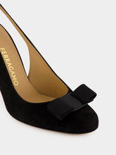 Ferragamo Black Vara Bow Slingback Pumps