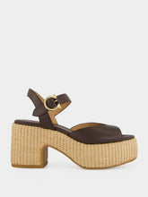 Ferragamo Brown Cork Platform Sandals