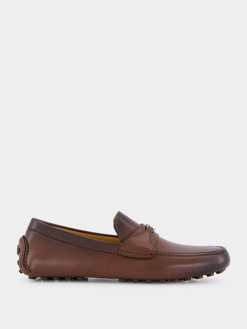 Gancini Driver Leather Loafers