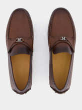 Ferragamo Gancini Driver Leather Loafers